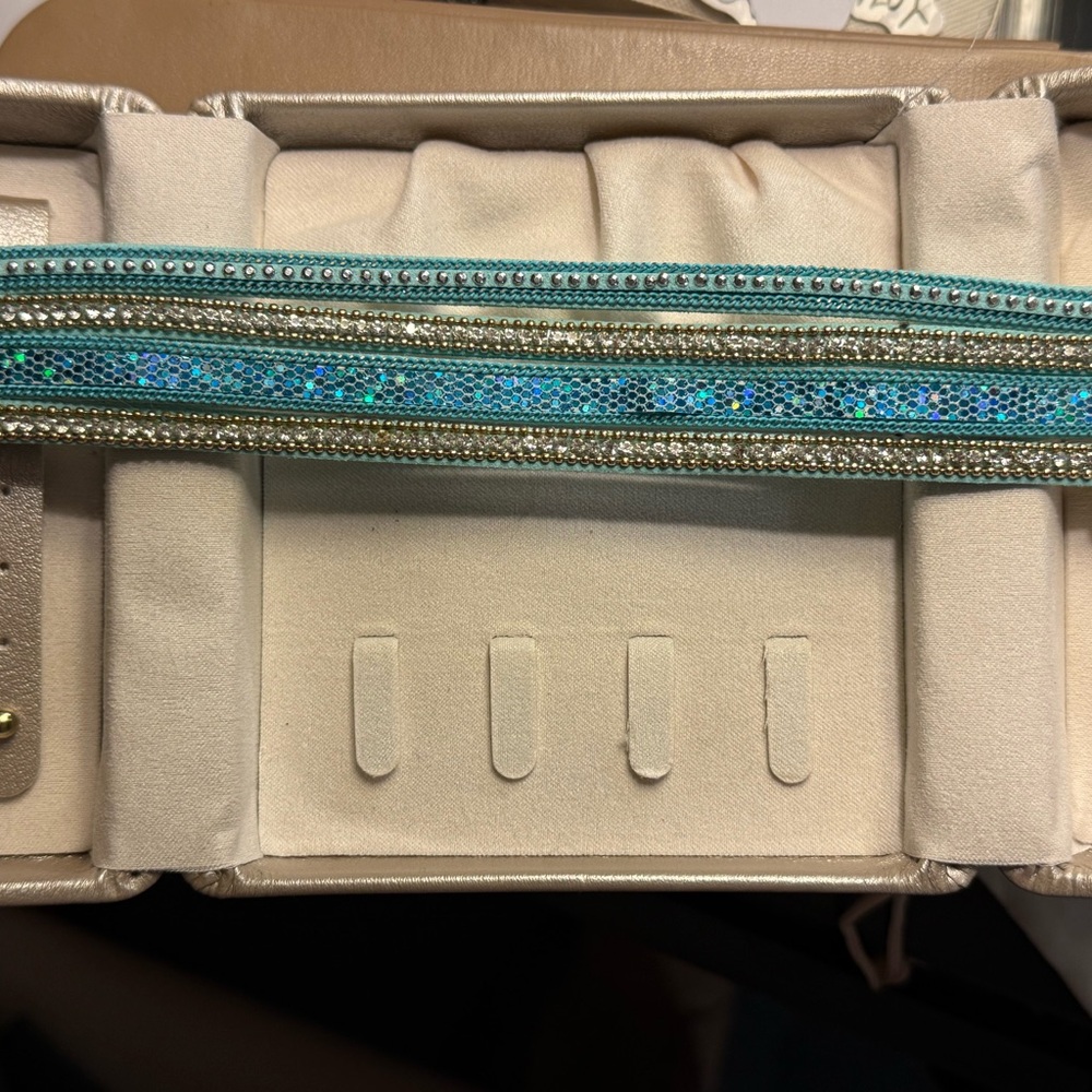 Blue and Silver Glittery Bracelet